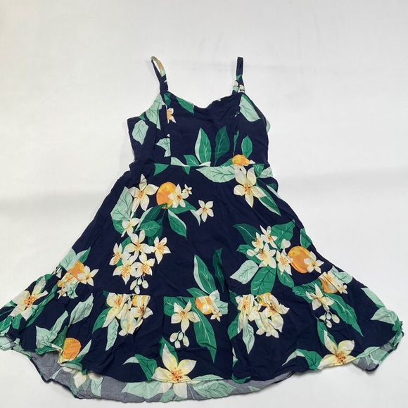 Old Navy Blue Floral Sweetheart Dress - Picture 1 of 4